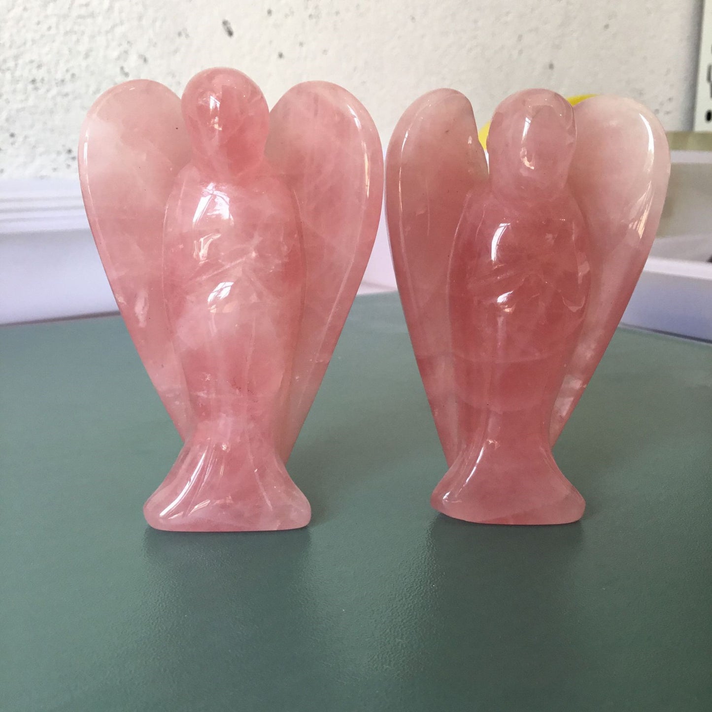Quartz Rose Ange des Vœux Cristal d’Énergie Spirituelle