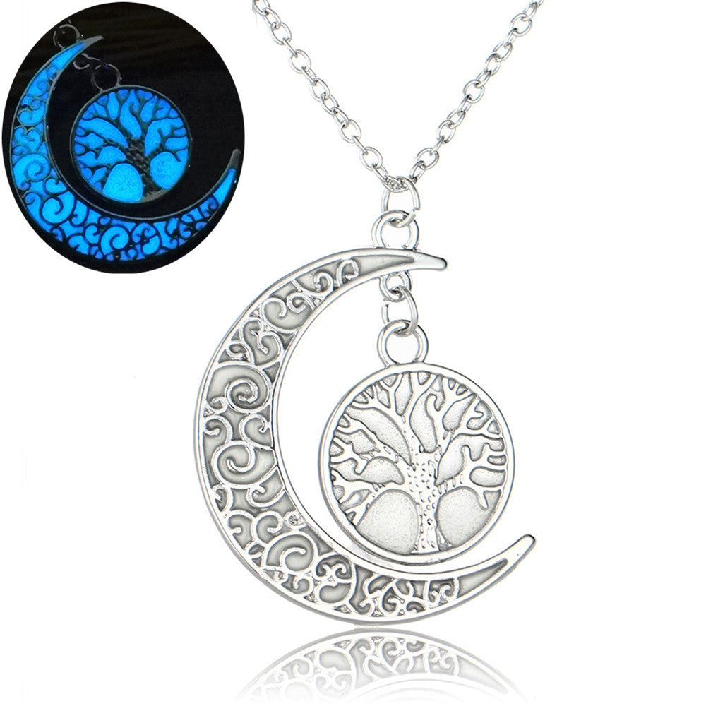 Collier lumineux Arbre de Vie & Lune