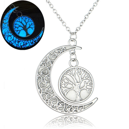 Collier lumineux Arbre de Vie & Lune