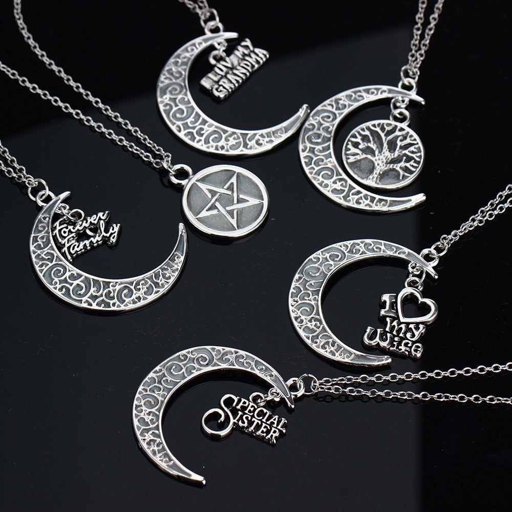 Collier lumineux Arbre de Vie & Lune