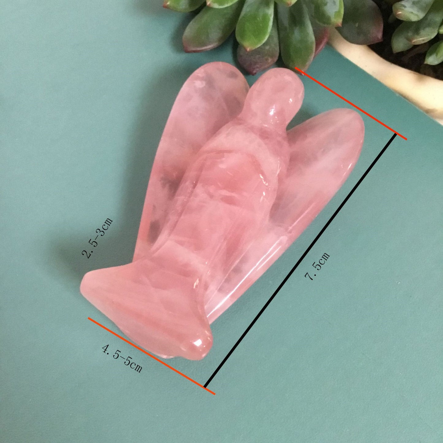 Quartz Rose Ange des Vœux  Cristal d’Énergie Spirituelle