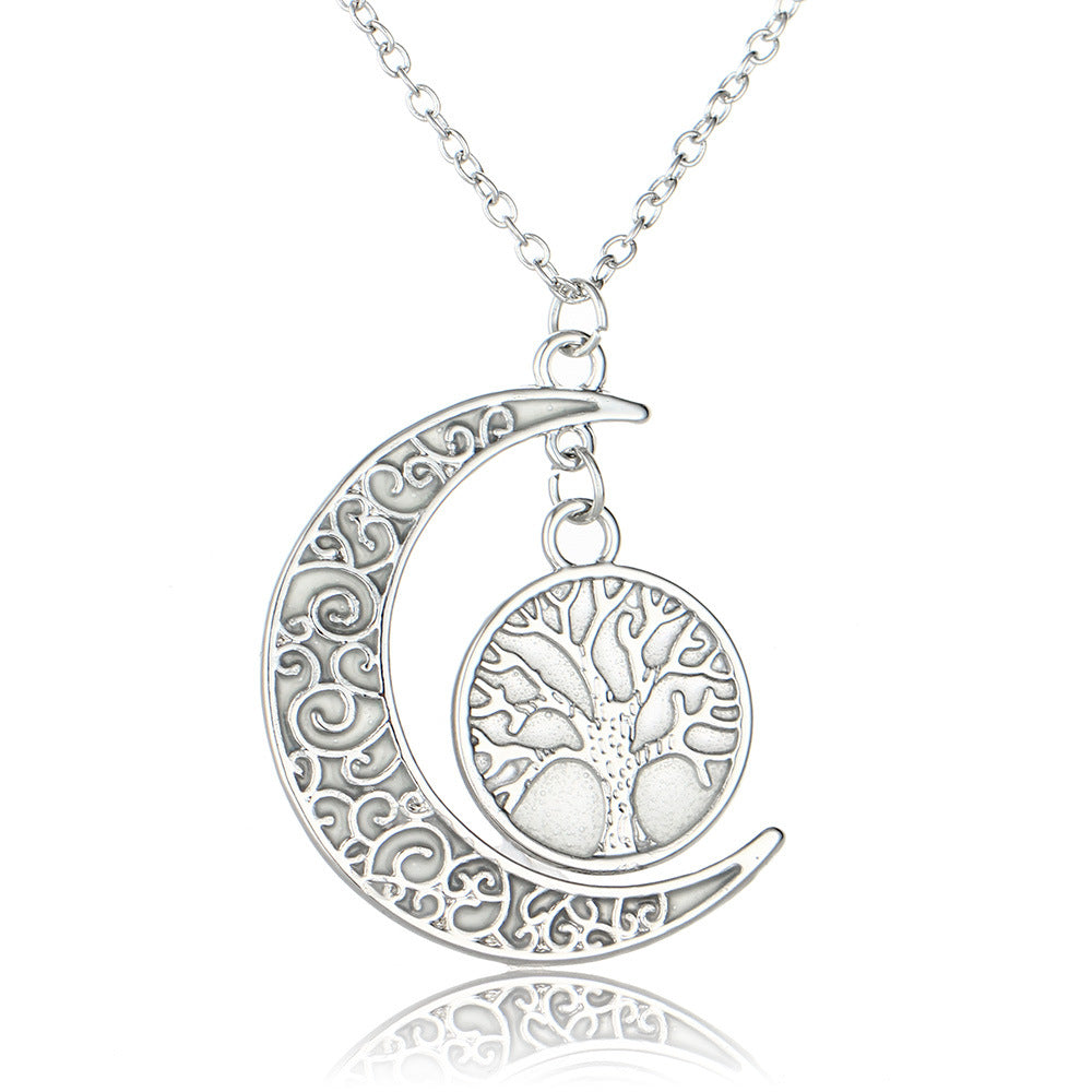 Collier lumineux Arbre de Vie & Lune