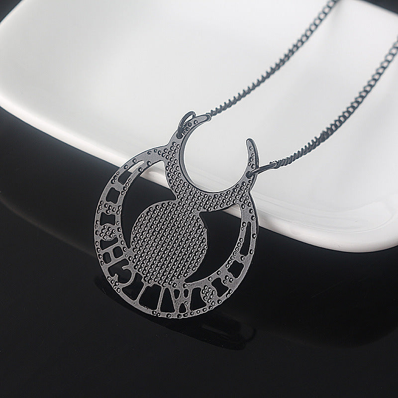 Collier Witch Black Moon Lune Noire