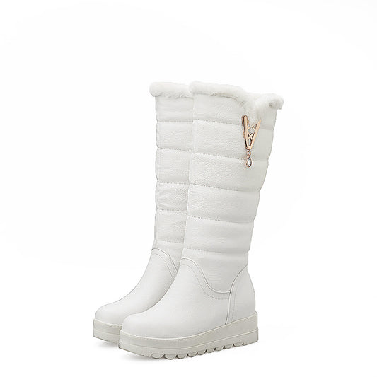 Bottes hautes à talon épais – confort et style décontracté