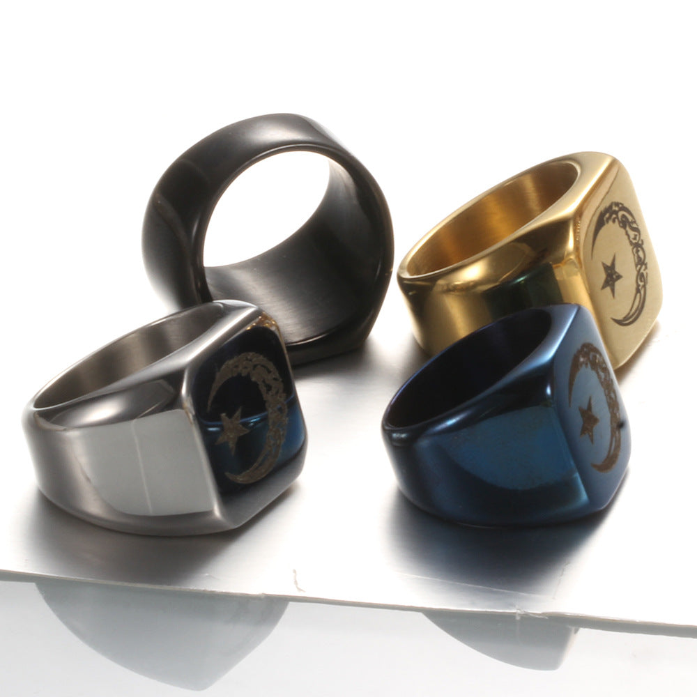 Bague Mystique en Acier Titane