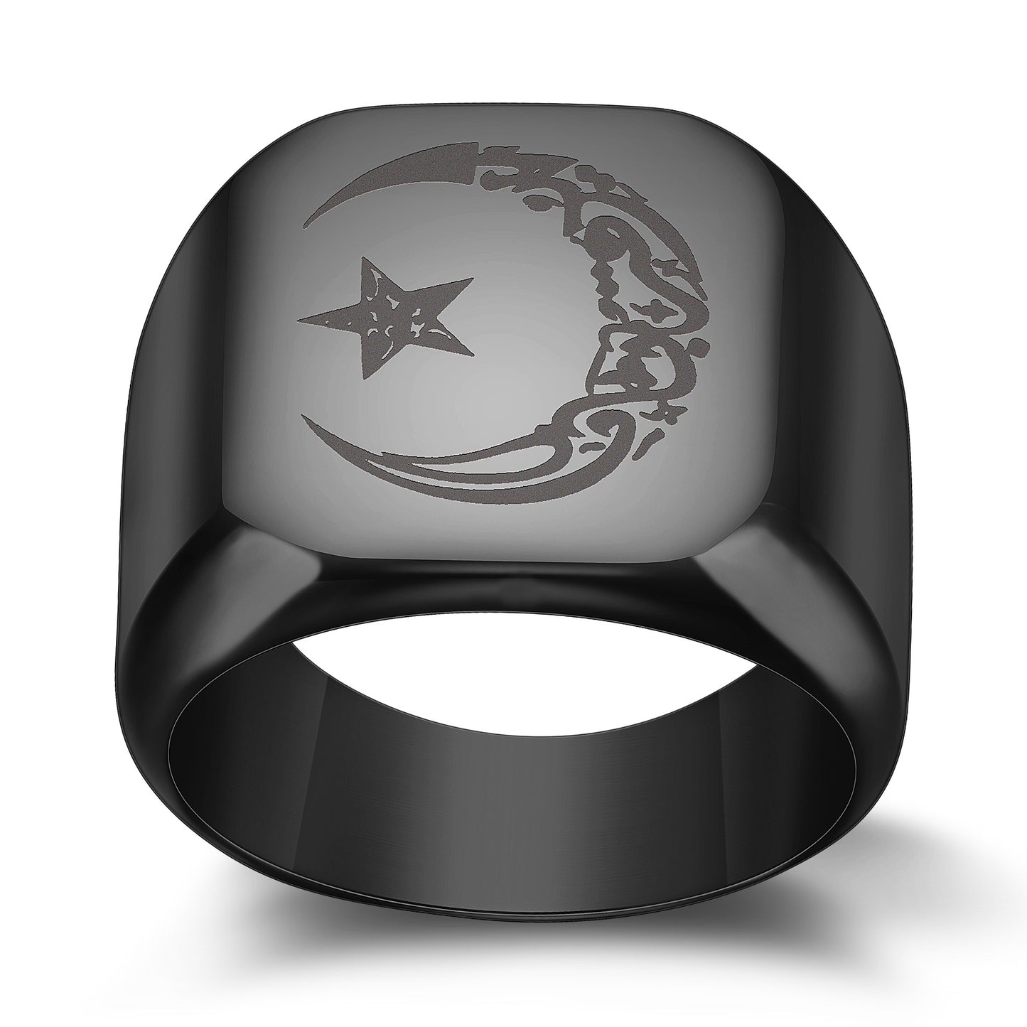 Bague Mystique en Acier Titane
