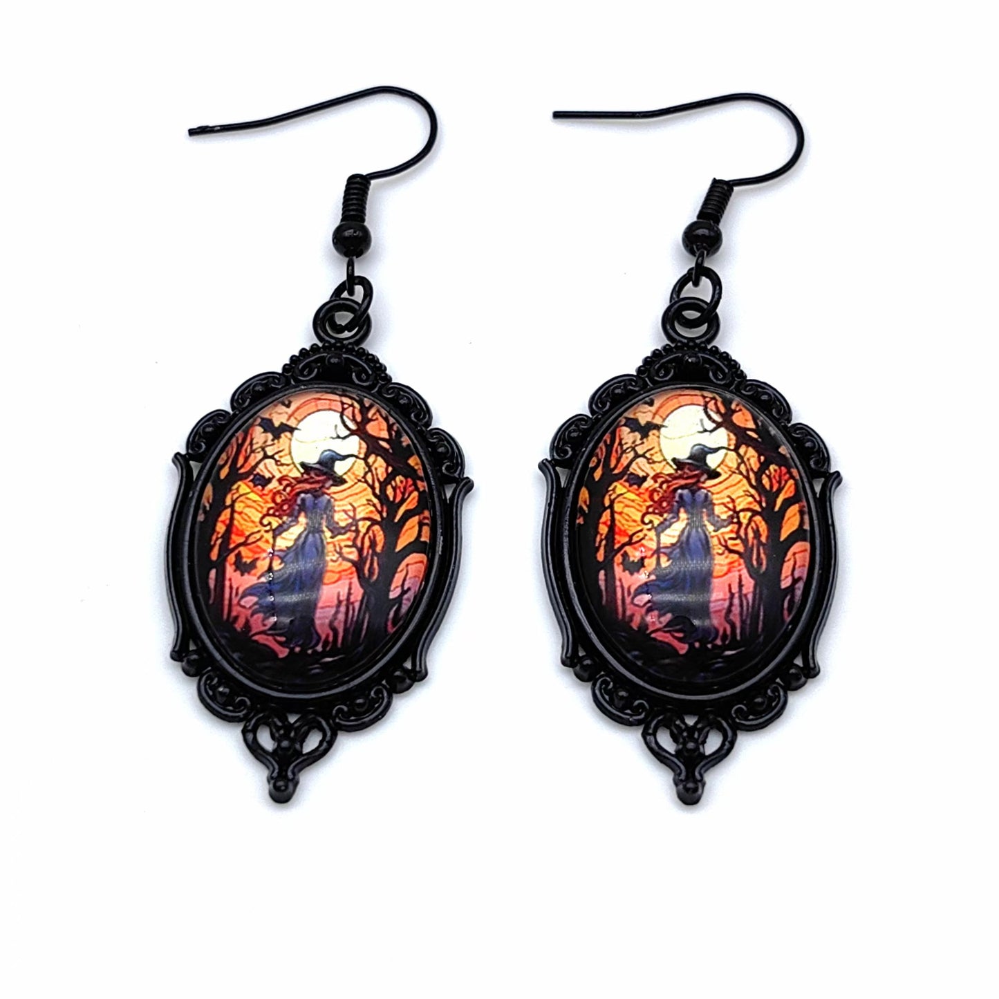 Set Bijoux Arbre de Vie & Sorcière – Collier et Boucles d’Oreilles