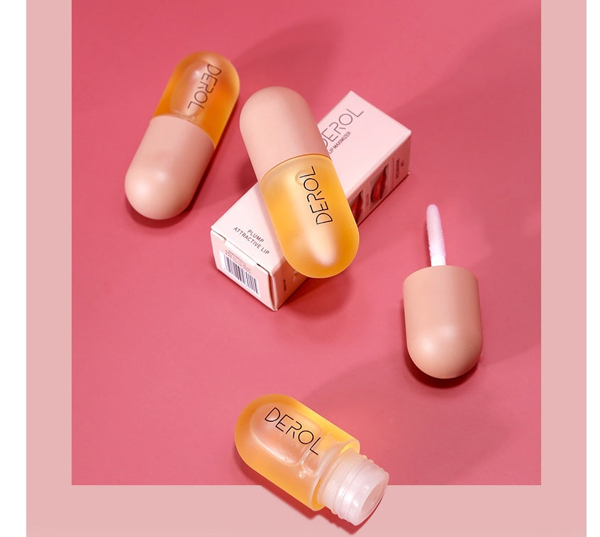 Huile Repulpante pour les Lèvres Jour & Nuit. Brillance, Hydratation et Soin Réparateur