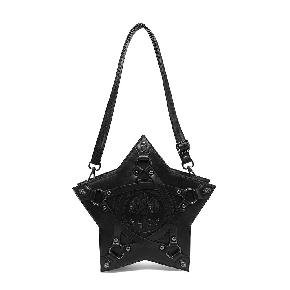 Sac à dos/sacoche gothique embossé(e) Épaules ou bandoulière, style sombre et élégant
