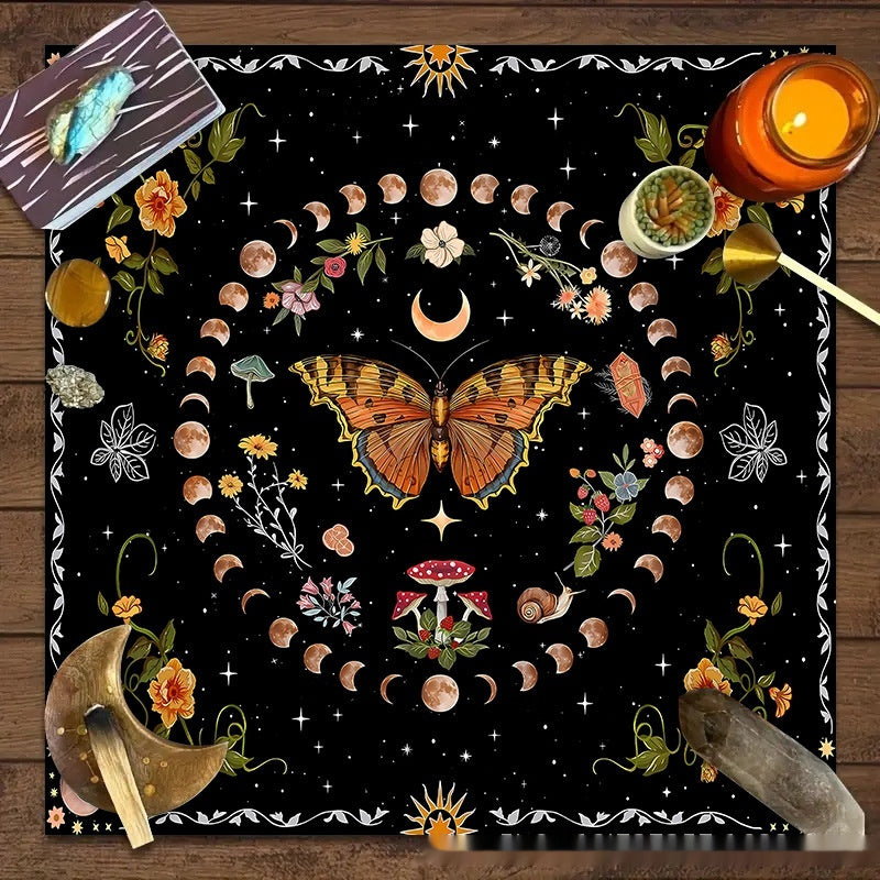 Altar d’autel Enchantée Élevez vos rituels avec lune, fleurs et papillons