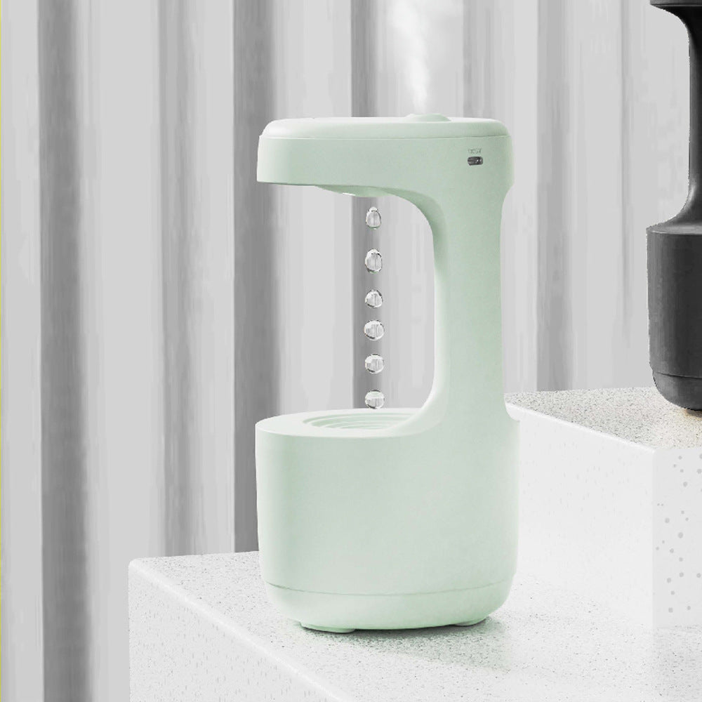 Humidificateur Anti-Gravité avec Horloge – Diffuseur d’Aroma à Gouttes d’Eau, Grande Capacité, Brumisation Silencieuse pour Chambre et Bureau