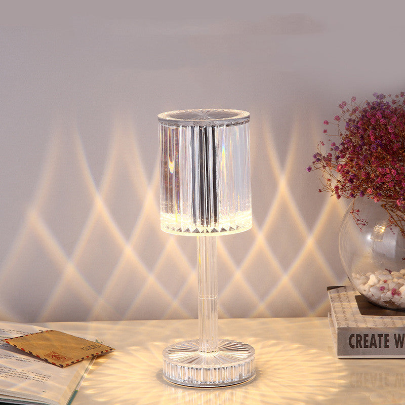 Lampe de Chevet Cristal Tactile Dimmable – Éclairage Élégant