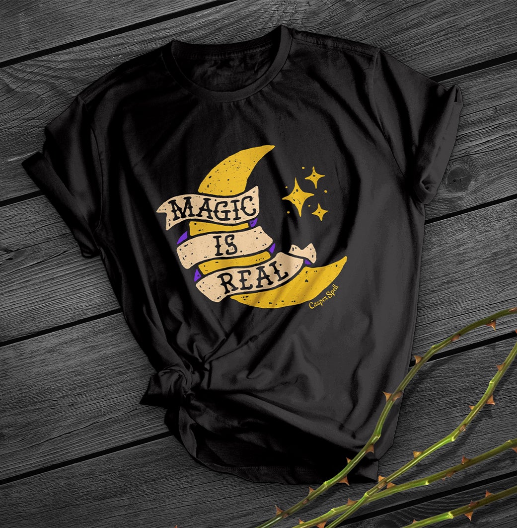 Magic Is Real – T-shirt manches courtes noir