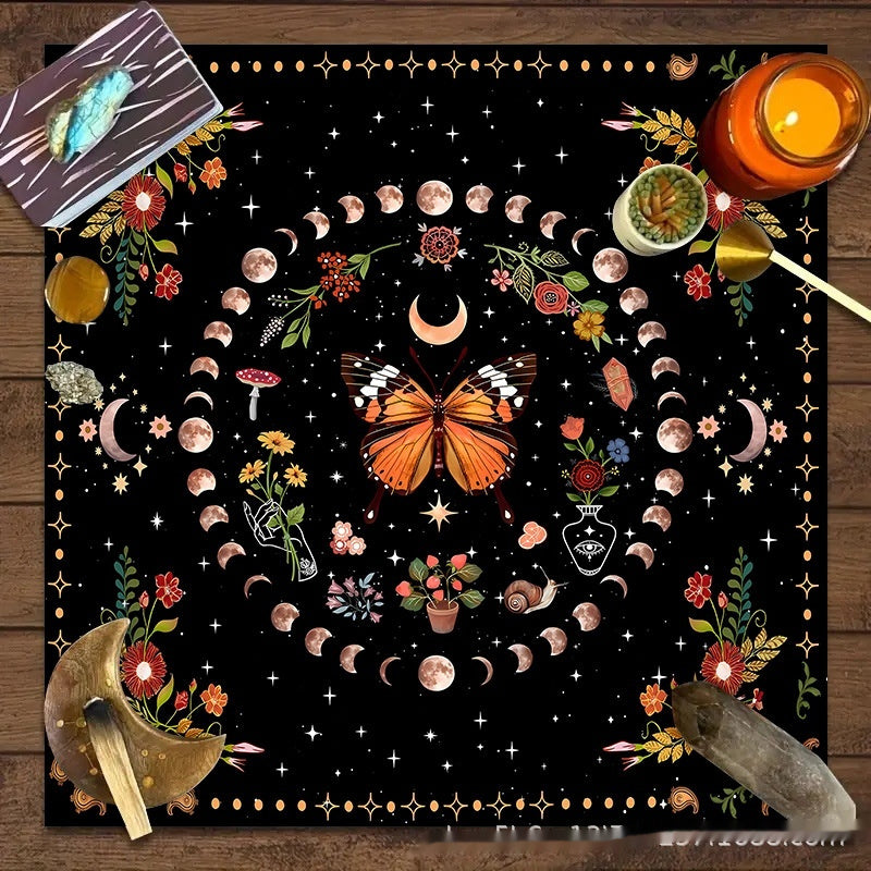 Altar d’autel Enchantée Élevez vos rituels avec lune, fleurs et papillons