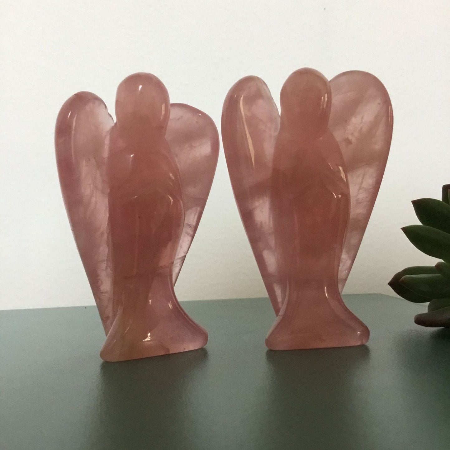 Quartz Rose Ange des Vœux  Cristal d’Énergie Spirituelle