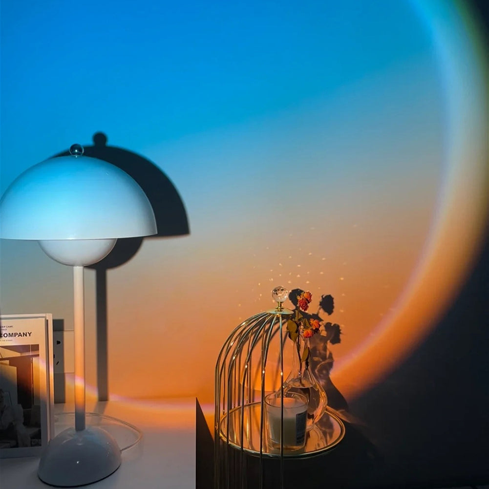 Lampe Projecteur Coucher de Soleil – Lumière d’Ambiance LED pour Chambre et Salon
