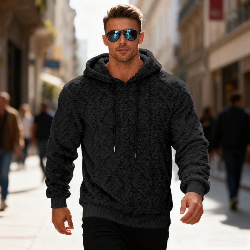 Sweat à capuche polaire chaud  Coupe ample