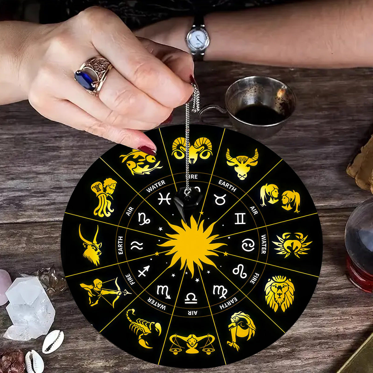 Tapis Sacré pour Pendule et Tarot – Canalisez votre énergie avec précision—caoutchouc