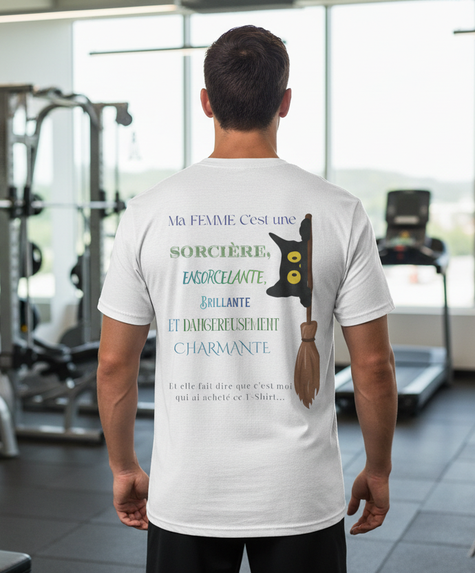 Homme T-Shirt "Victime Consentante de Sorcellerie"