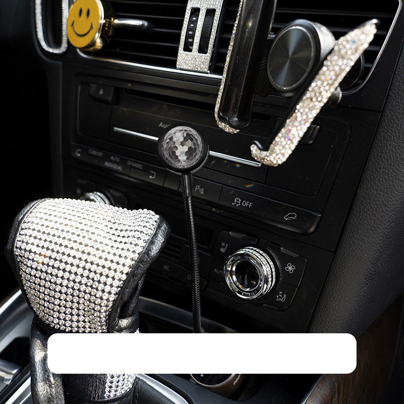 Boule Magique Multicolore Contrôle Sonore  Lumière d’Ambiance Envoûtante pour voiture