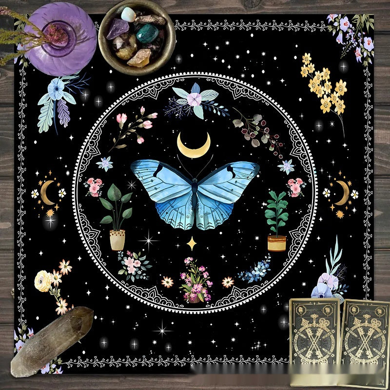 Altar d’autel Enchantée Élevez vos rituels avec lune, fleurs et papillons