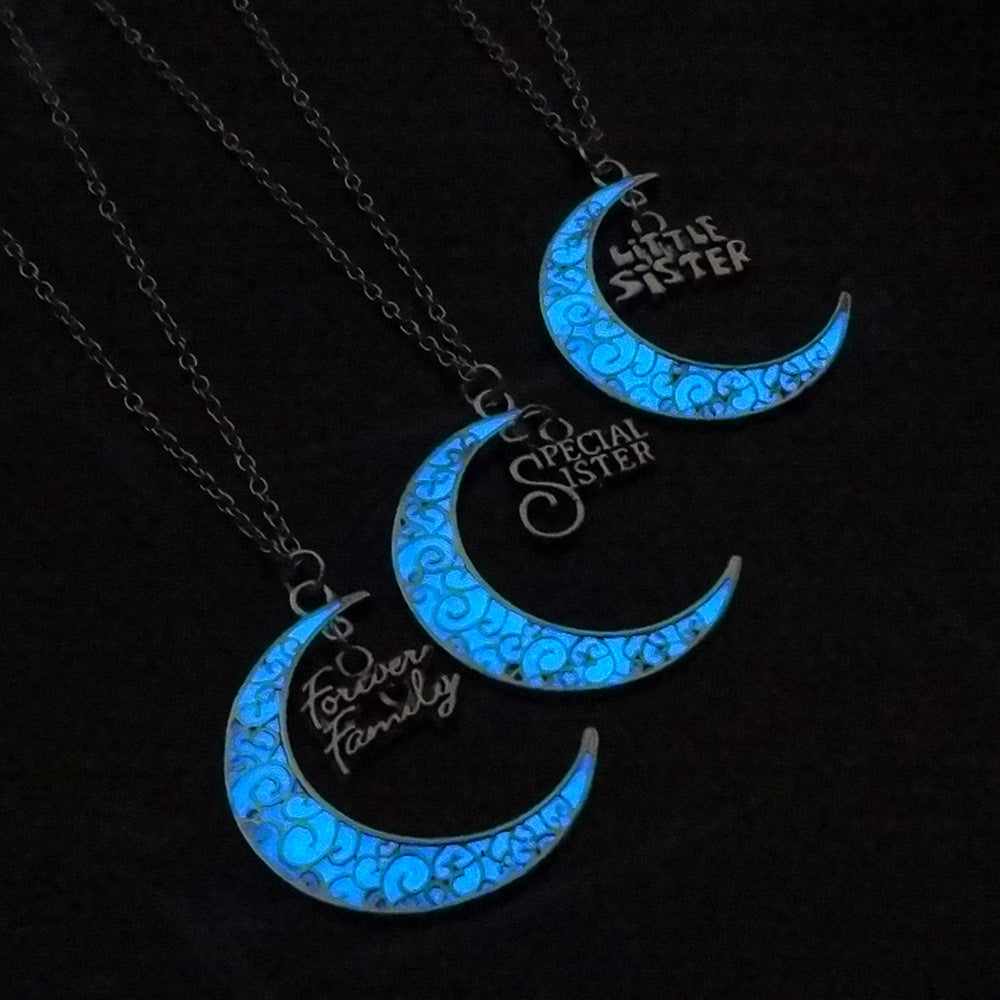 Collier lumineux Arbre de Vie & Lune
