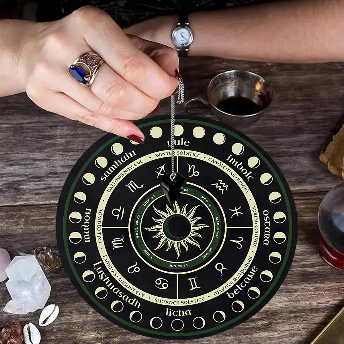 Tapis Sacré pour Pendule et Tarot – Canalisez votre énergie avec précision—caoutchouc