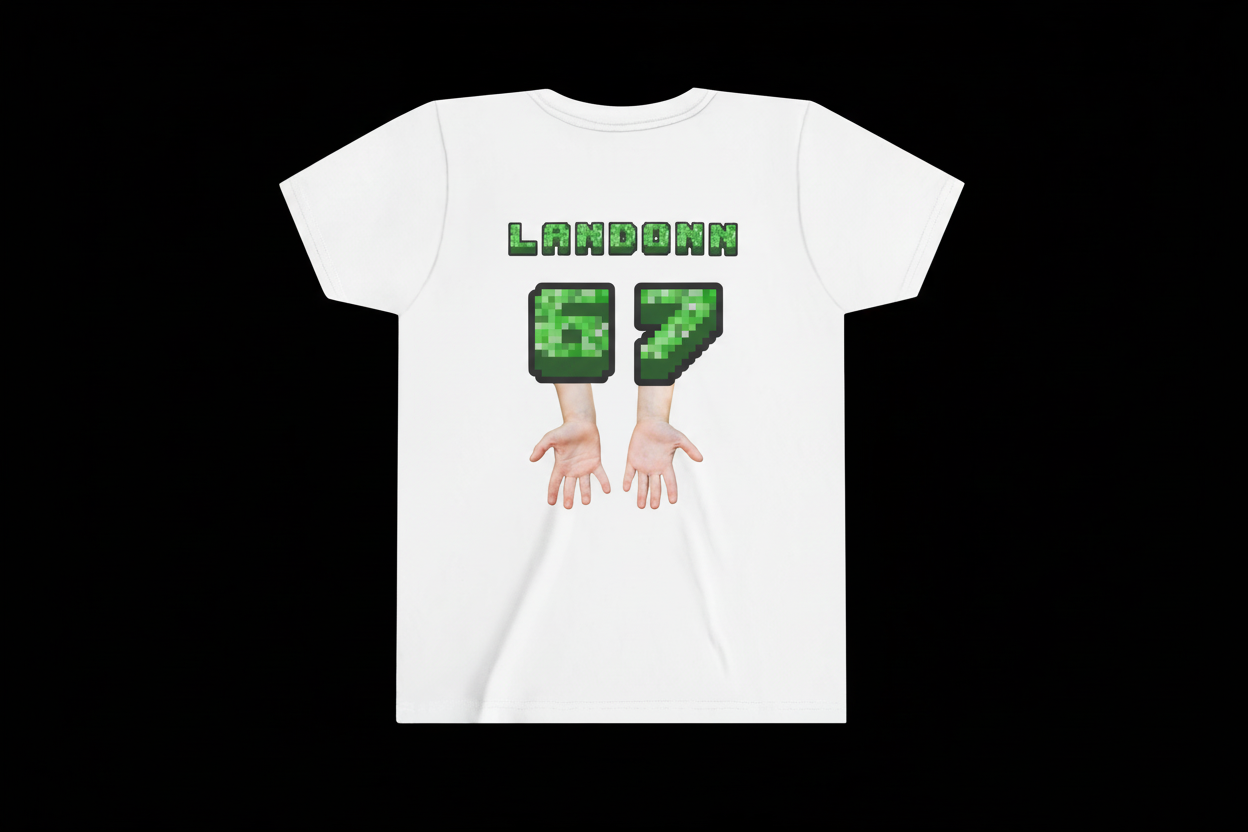 Personalisé '6-7' Gamer T-Shirt.                                 (Pour éviter les surprise revient a 43$ taxes et shipping inclus)