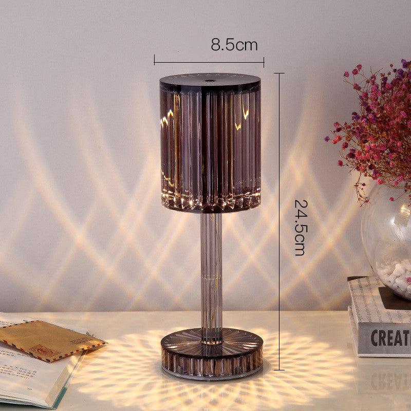 Lampe de Chevet Cristal Tactile Dimmable – Éclairage Élégant