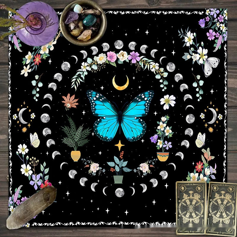 Altar d’autel Enchantée Élevez vos rituels avec lune, fleurs et papillons