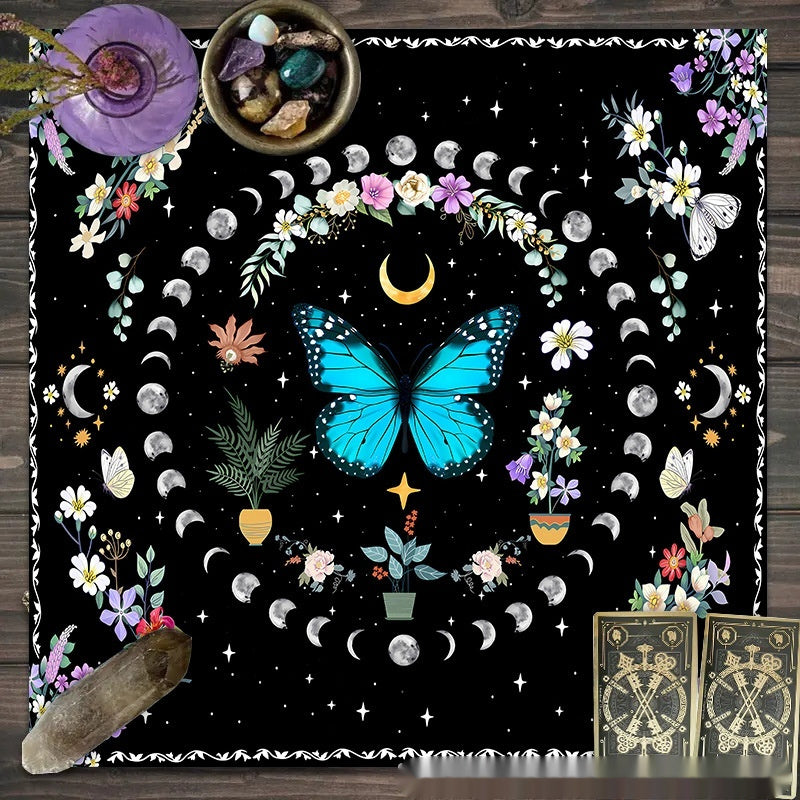 Altar d’autel Enchantée Élevez vos rituels avec lune, fleurs et papillons