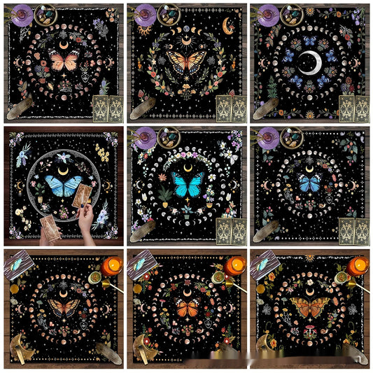 Altar d’autel Enchantée Élevez vos rituels avec lune, fleurs et papillons