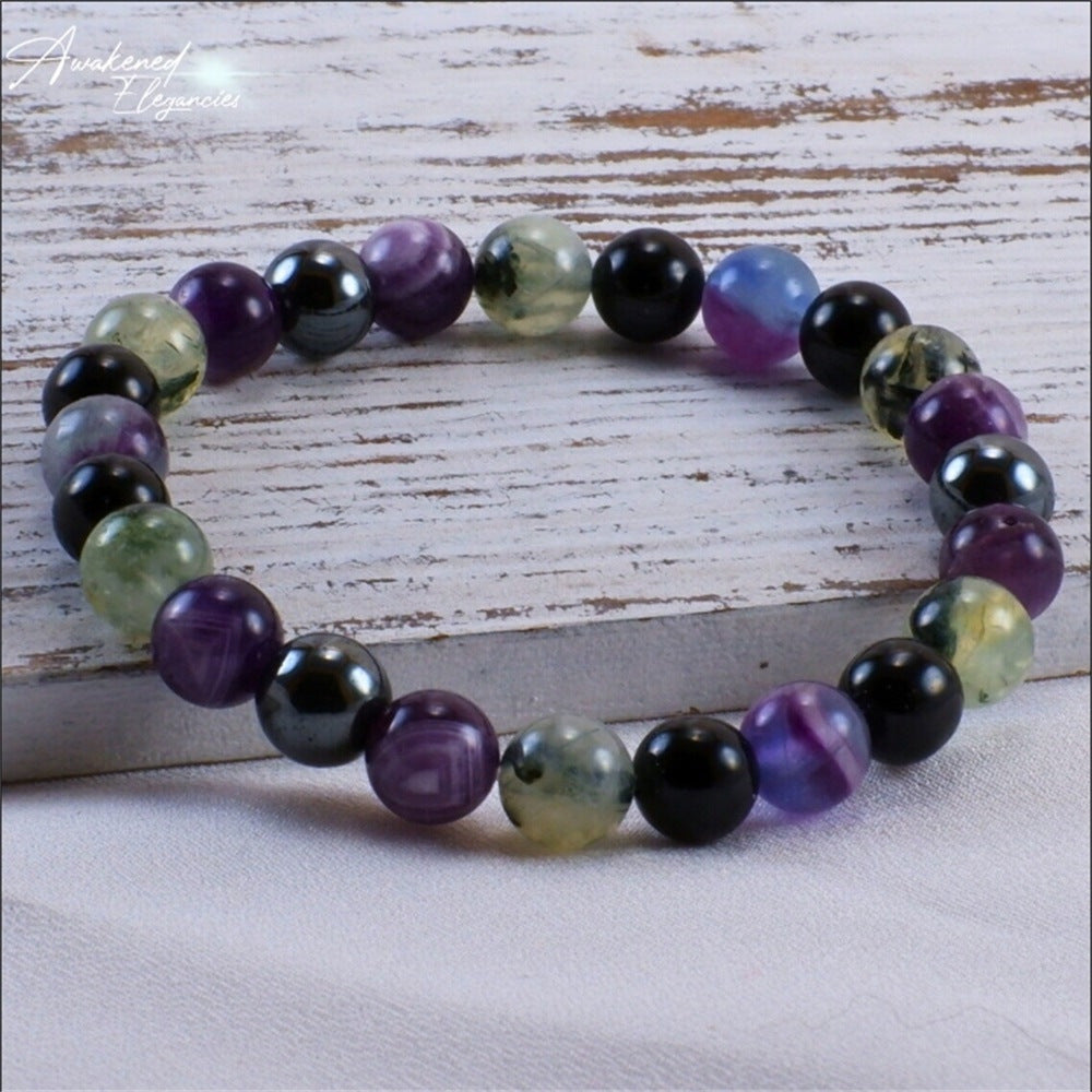 Bracelet pierre naturelle – style Rock Dark
