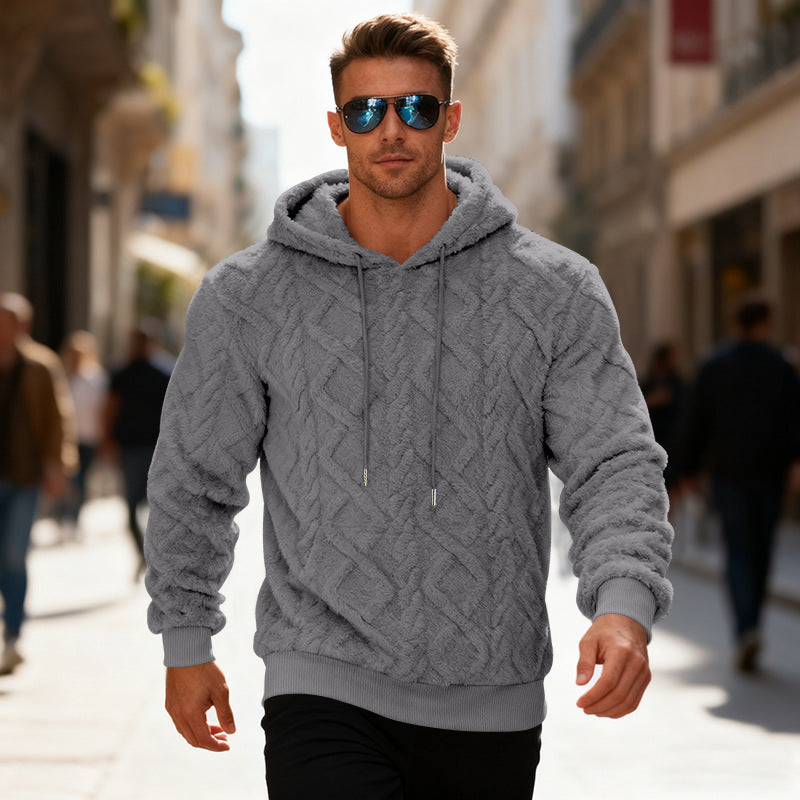 Sweat à capuche polaire chaud  Coupe ample