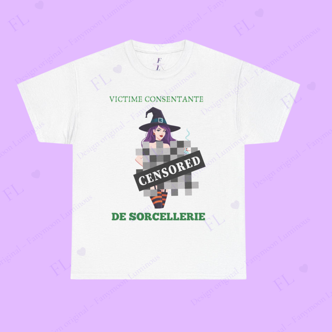 Homme T-Shirt "Victime Consentante de Sorcellerie"
